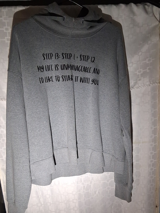 meeting atire for the halls Tops - "Step 13= step 1 + step 12" cropped Pull over hoodie For All The Wrong Reasons